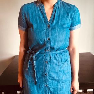 cute midi denim dress